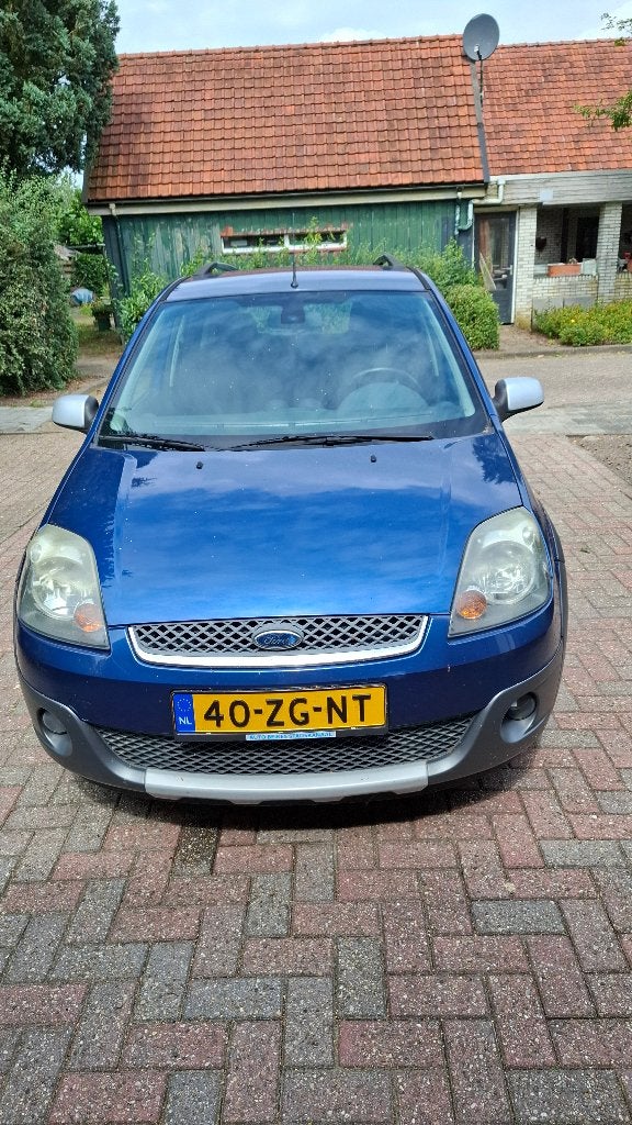 Zeer mooie Ford Fiësta 1.4 16V 5DR 2008 Blauw, Voorwielaandrijving, Stof, 40 €/maand, 4 cilinders