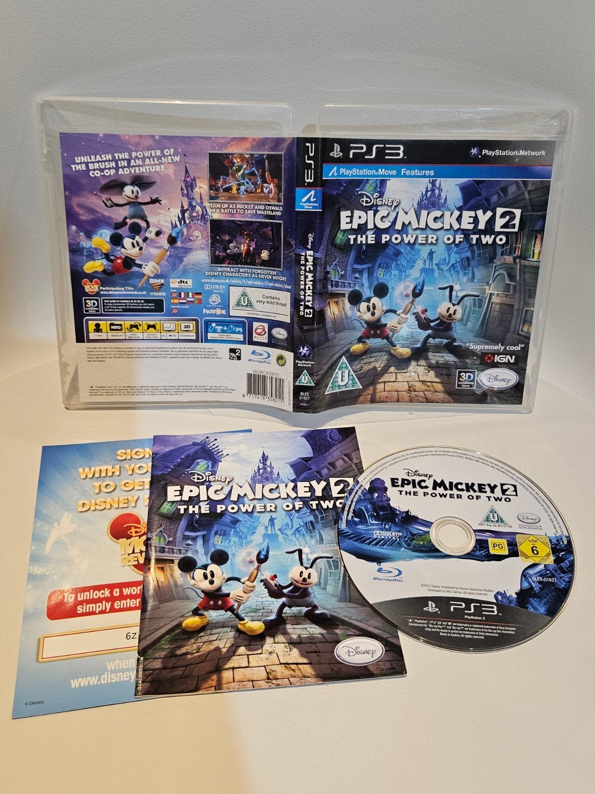Epic Mickey 2 PS3, Avontuur en Actie, 1 speler, Ophalen of Verzenden, Zo goed als nieuw