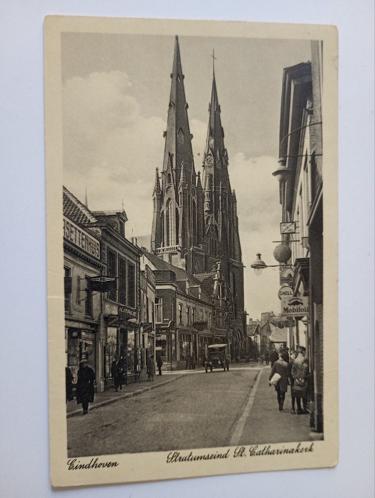 Eindhoven Stratumseind 1936, Ophalen of Verzenden, 1920 tot 1940, Gelopen, Noord-Brabant