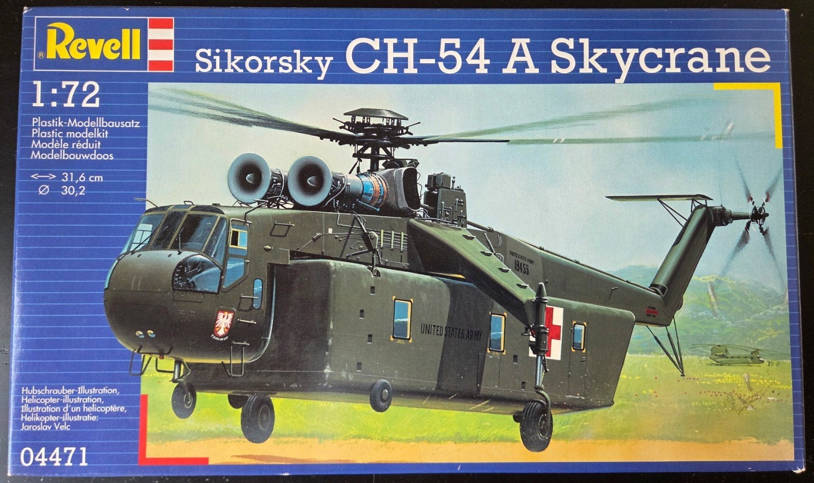 Revell Sikorsky CH-54 A Skycrane  1:72, 1:72 tot 1:144, Ophalen of Verzenden, Zo goed als nieuw, Revell