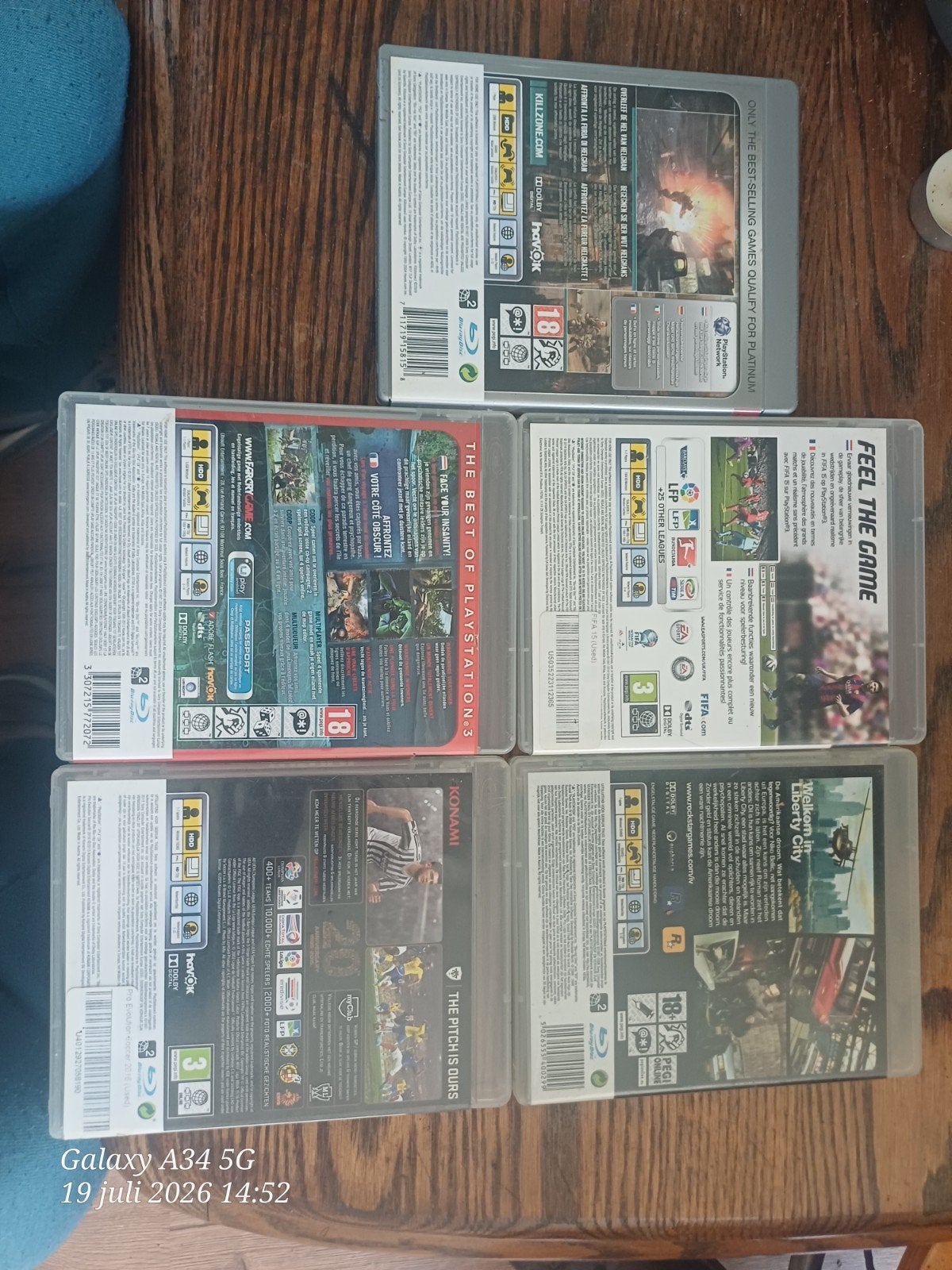 PS3 Games: Killzone 2, Far Cry 3, FIFA 15, PES 2016, GTA IV, Ophalen, Online, Gebruikt, Vanaf 18 jaar