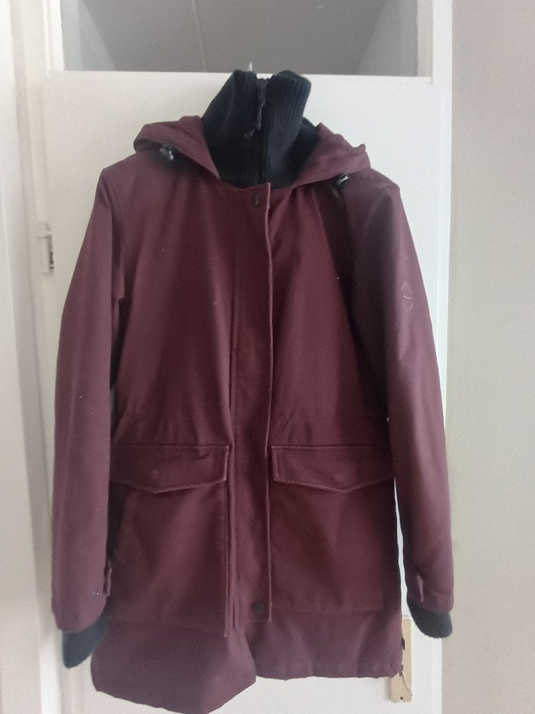 Parka jas dames m, Maat 38/40 (M), Zwart, Ophalen of Verzenden, Zo goed als nieuw