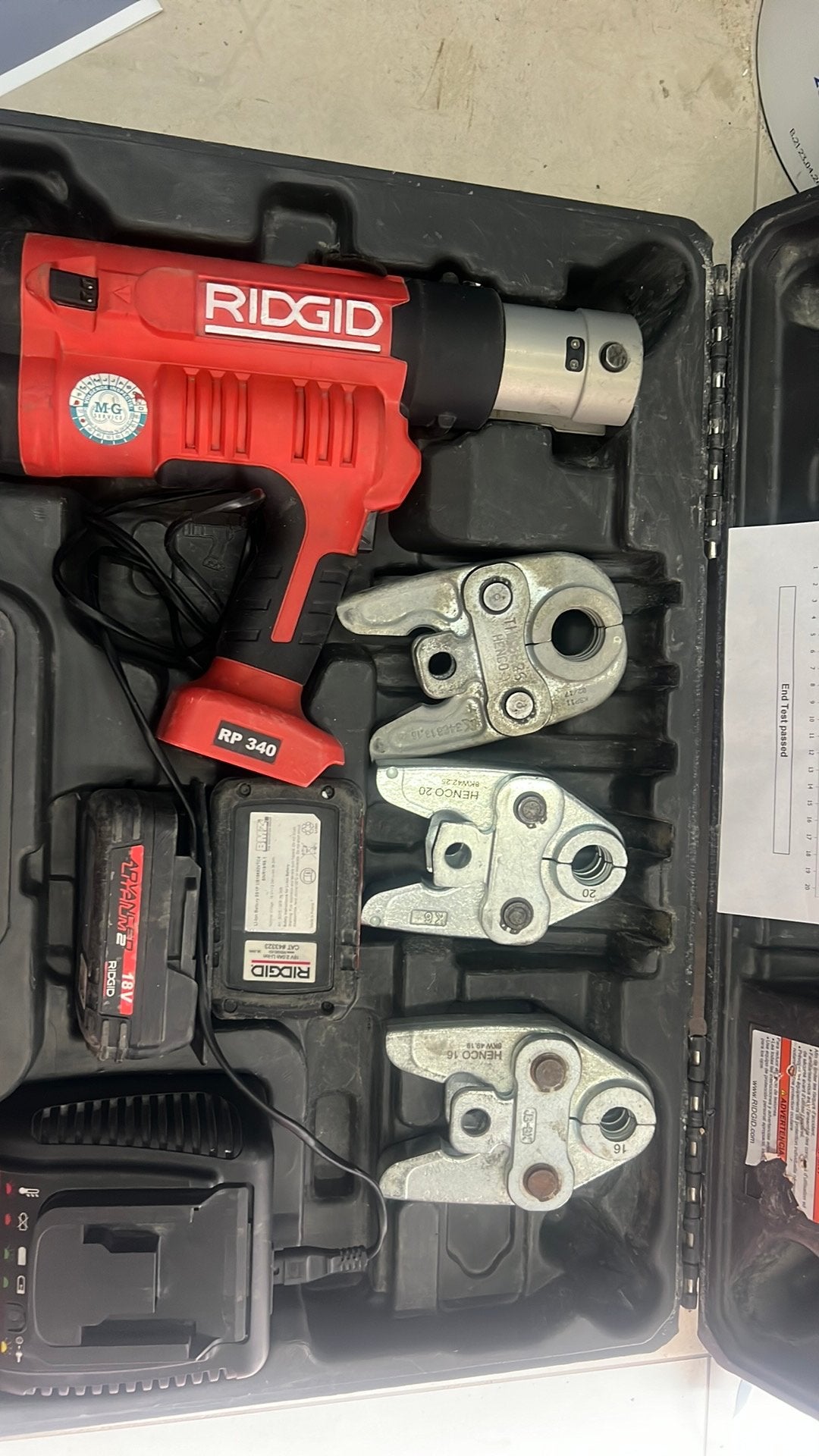Perstang ridgid PR 340, Ophalen of Verzenden, Zo goed als nieuw, Overige typen