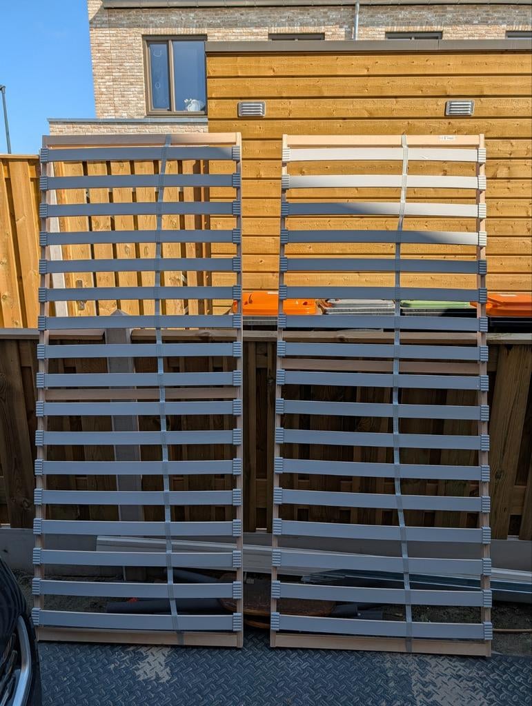 Lattenbodems 2x 80cm breed - Gratis af te halen, Huis en Inrichting, Slaapkamer | Matrassen en Bedbodems, Ophalen, Gebruikt, Eenpersoons
