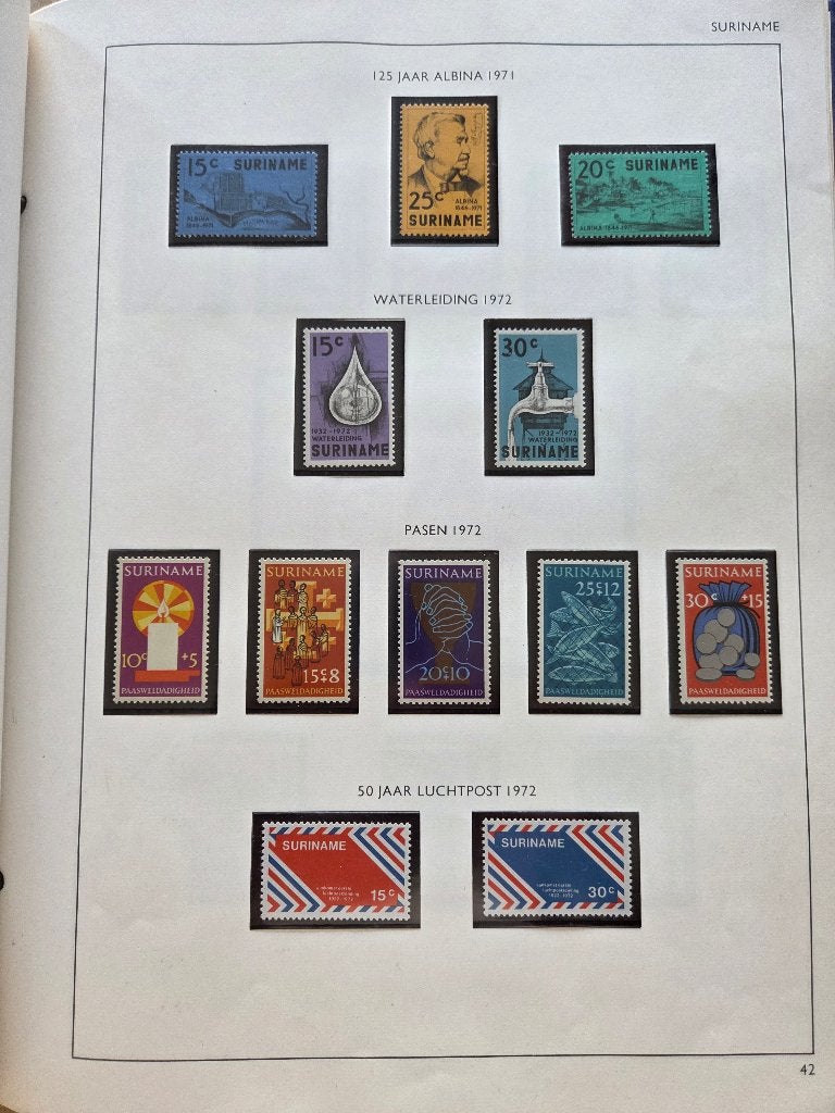 Holland Album met Suriname, Antillen en beetje Nederland (2), Verzenden, Nederland en Buitenland