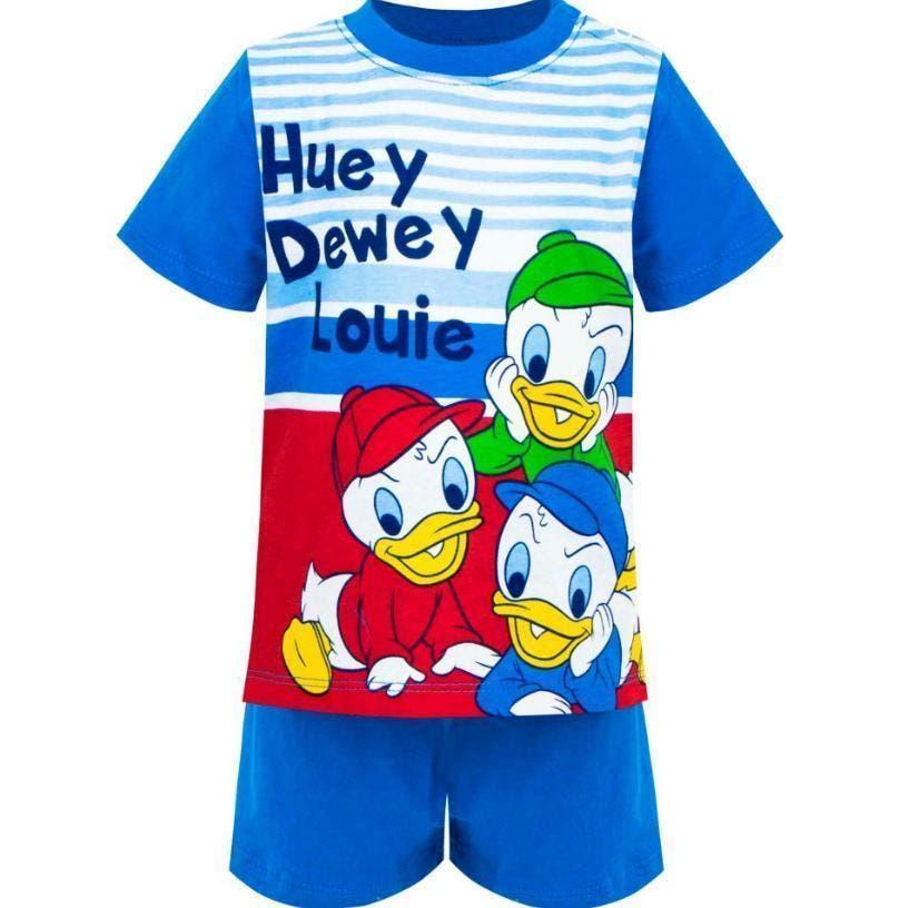 Donald Duck Shortama Kwik, Kwek, Kwak - Maat 68/74/80/86, Kinderen en Baby's, Babykleding | Maat 68, Nacht- of Onderkleding, Nieuw