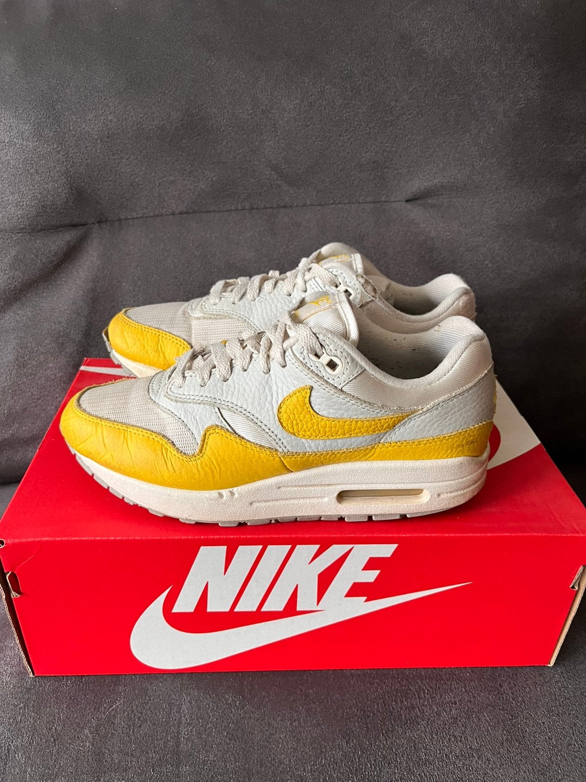 Nike air max 1 maat 38, Kleding | Dames, Schoenen, Geel, Ophalen of Verzenden, Sneakers of Gympen, Gedragen