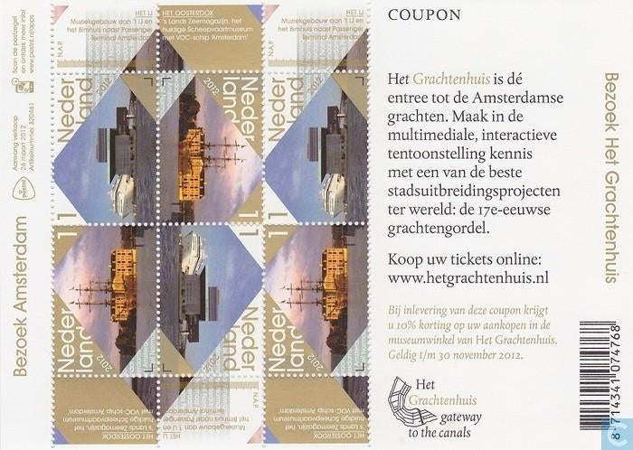 Nederland NVPH nr V2912/3 postfris Bezoek Amsterdam 2012, Postzegels en Munten, Postzegels | Nederland, Ophalen of Verzenden, Na 1940