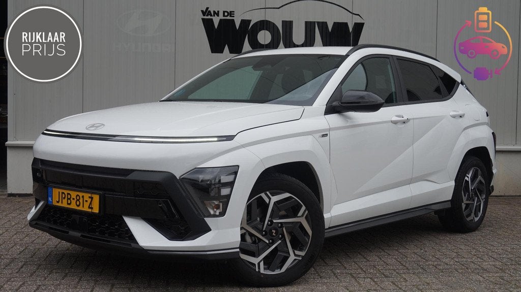 Hyundai Kona 1.6 GDI HEV Comfort N-line Edition, Auto's, Hyundai, 12 maanden, Stof, Gebruikt, Euro 6