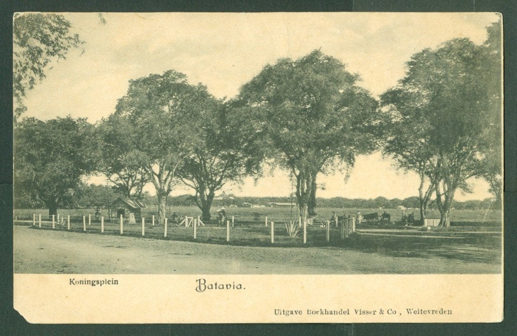 AK Nederlands Indie Batavia Koningsplein, Verzamelen, Ophalen of Verzenden, Voor 1920, Ongelopen, Gelderland