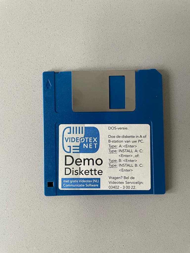 Videotex Net Demo Diskette - DOS-versie, Computers en Software, Besturingssoftware, Ophalen of Verzenden, Gebruikt, Windows