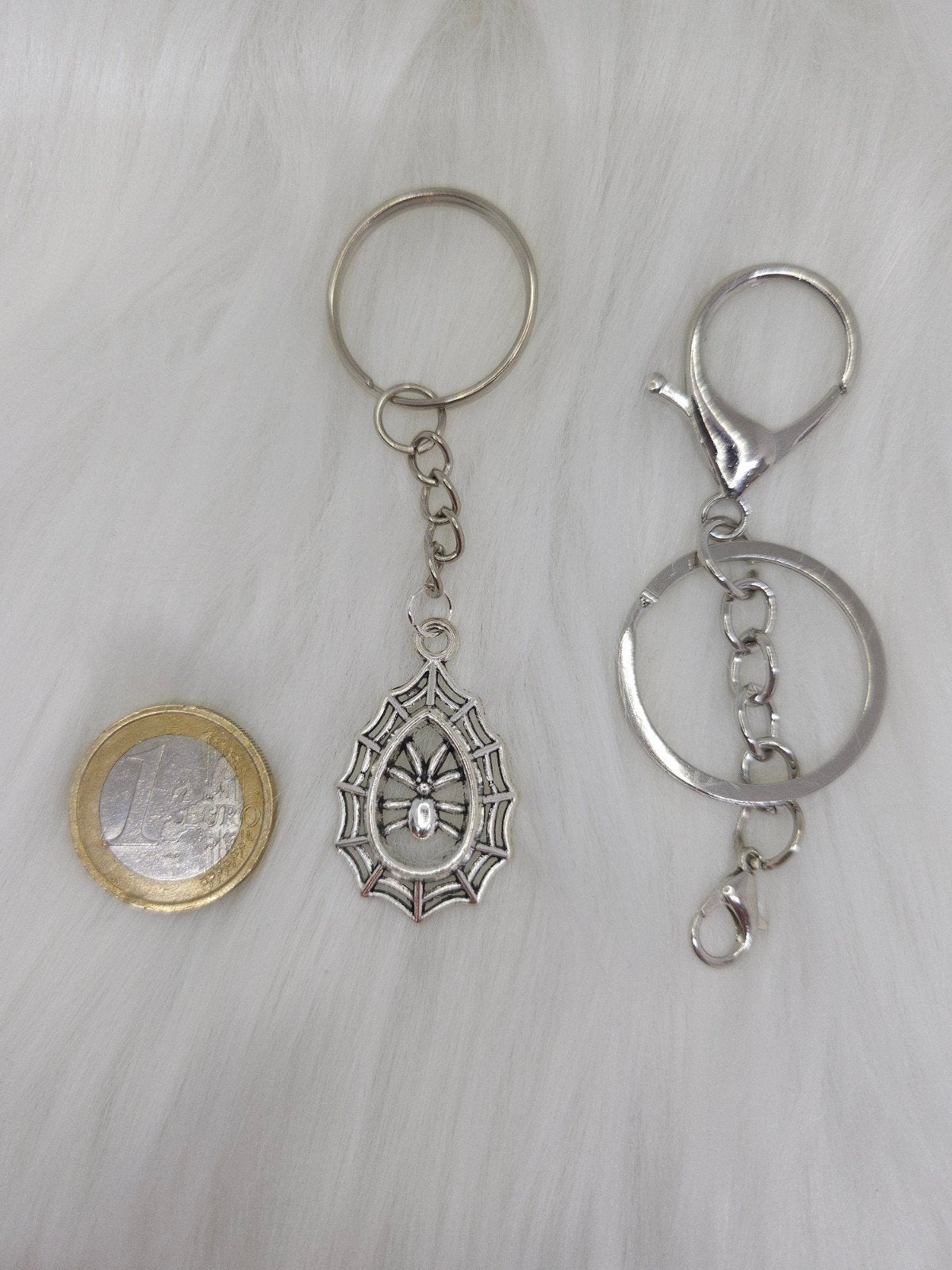 Mystic Keychain Charm – Gothic Eye Web – zilverkleurig, Ophalen of Verzenden, Nieuw