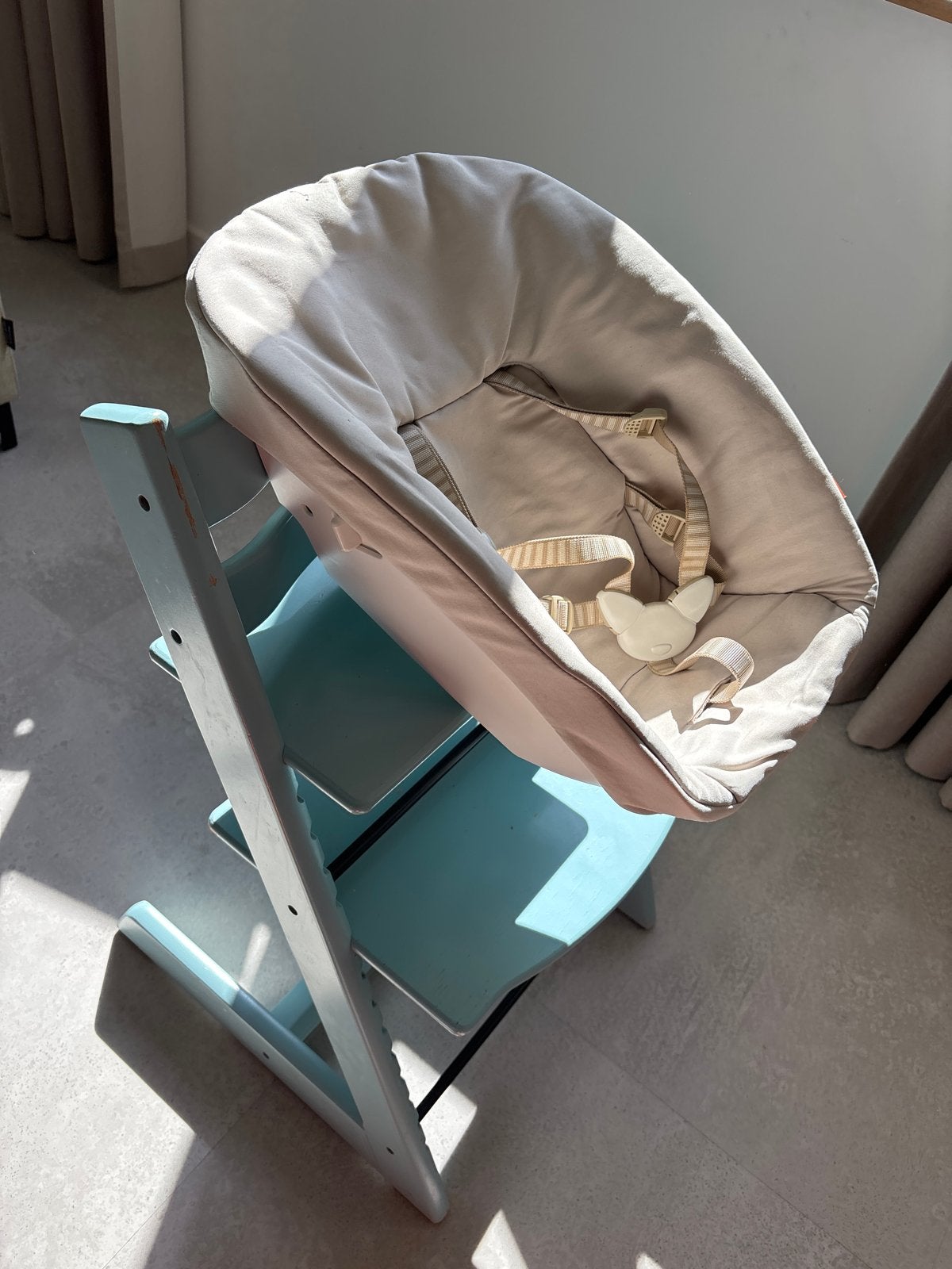 Stokke Tripp Trapp Newborn Set met hoes en speelgoedhanger, Kinderen en Baby's, Ophalen of Verzenden, Gebruikt, Overige typen