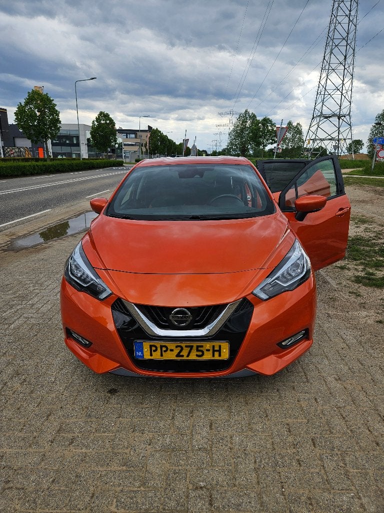 Nissan Micra Tekna 0.9 Ig-t 90pk 2017, Voorwielaandrijving, 898 cc, Stof, Origineel Nederlands