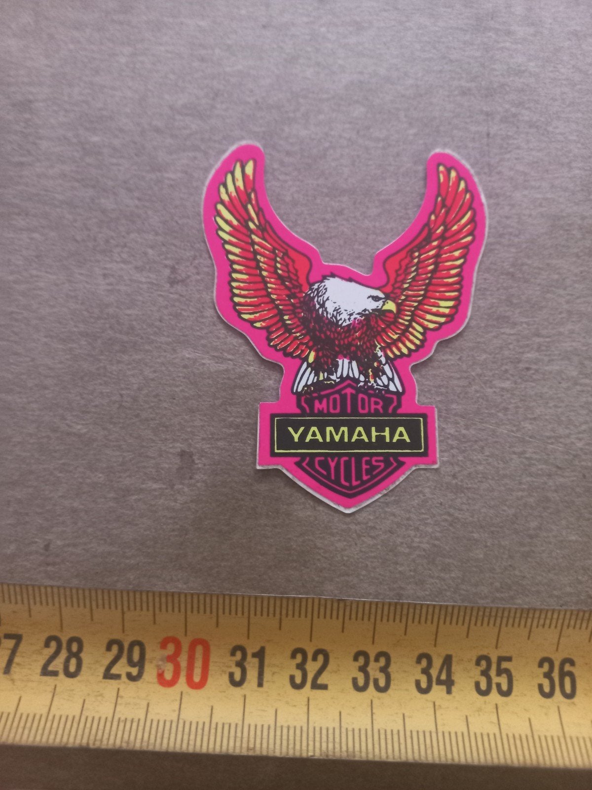 Vintage Yamaha Motor Cycles Sticker - Adelaar Design, Verzamelen, Stickers, Ophalen of Verzenden