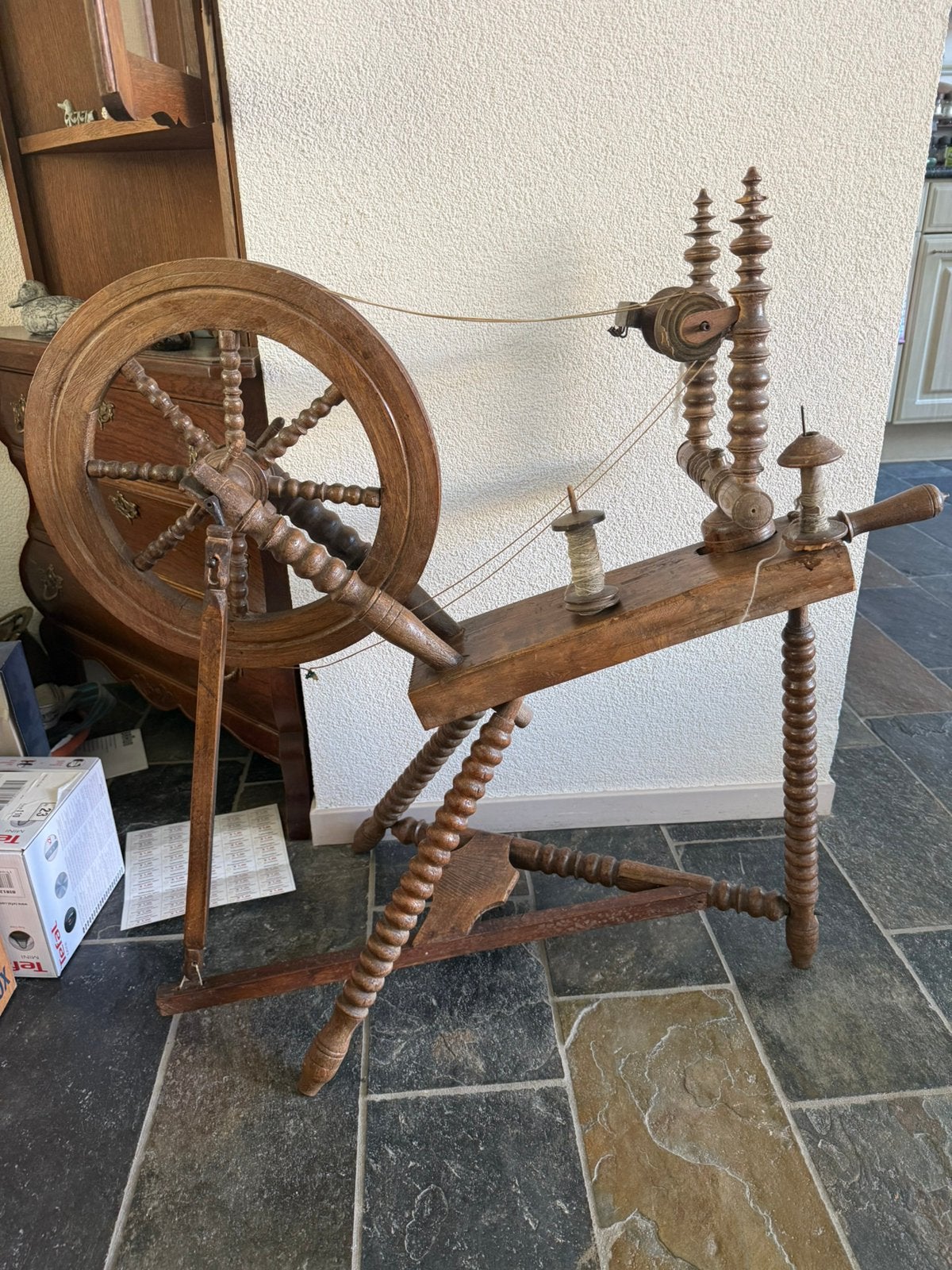 Spinnewiel, Hobby en Vrije tijd, Ophalen, Gebruikt, Spinnewiel