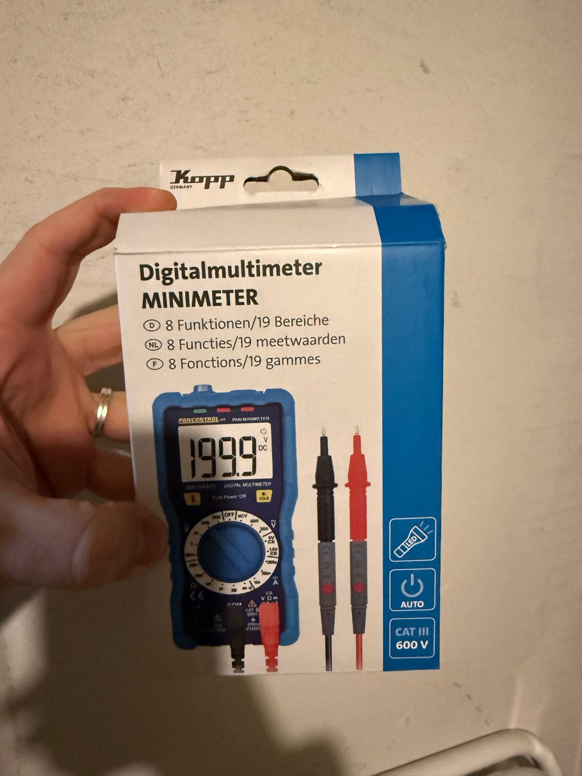 Nieuwe Digitale Multimeter - 8 Functies, 19 Meetwaarden, Ophalen, Nieuw, Multimeter