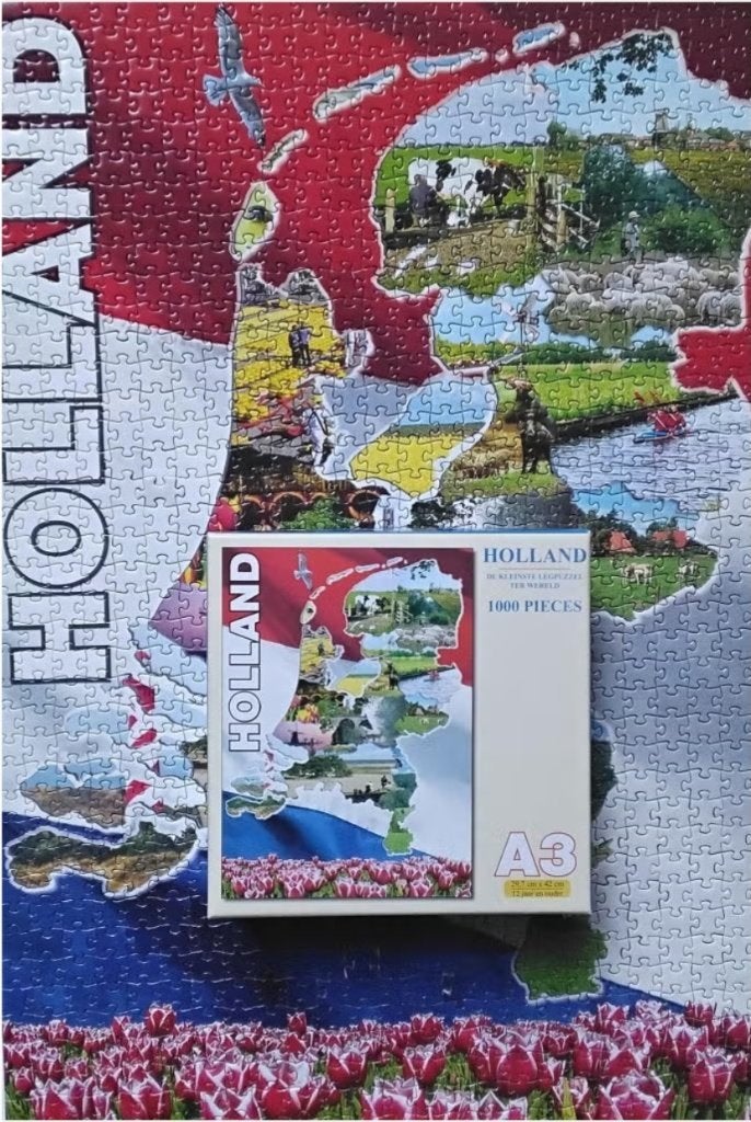 Puzzel Holland, de kleinste puzzel ter wereld, Ophalen, 500 t/m 1500 stukjes, Zo goed als nieuw, Legpuzzel