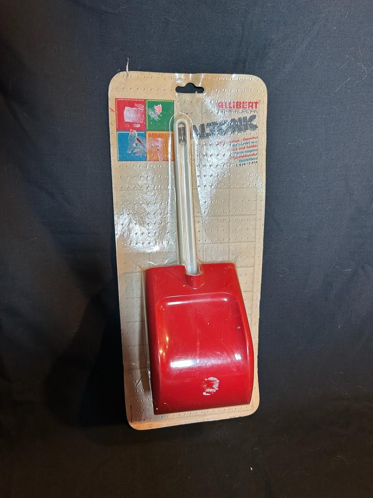 Allibert vintage wc/douche benodigdheden (rood), Ophalen of Verzenden, Zo goed als nieuw