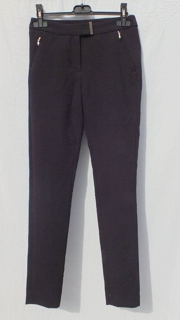 Zwarte damesbroek.Smalle pijpen.Mt 34.Merk H&M, ., Zwart, Ophalen of Verzenden, Zo goed als nieuw