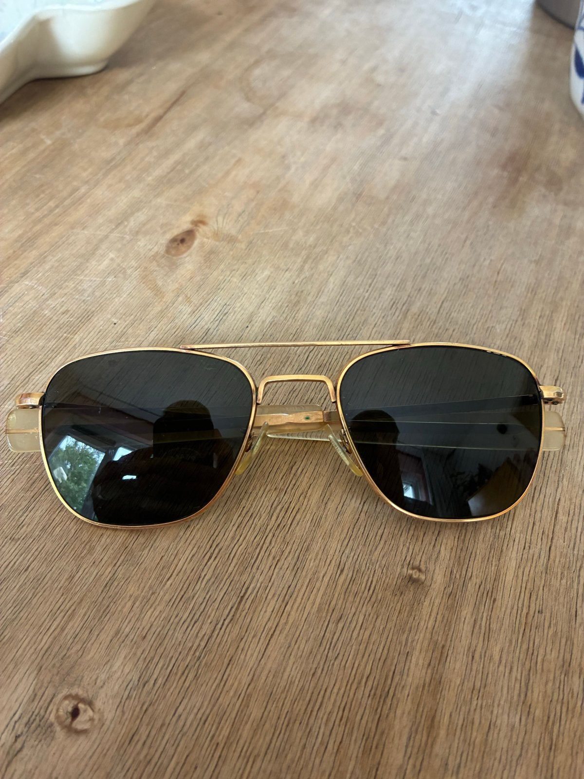 Vintage American Optical AO Aviator Zonnebril 1/10 12K GF, Ophalen of Verzenden, Gebruikt, Zonnebril, Overige merken