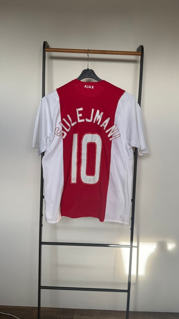 Ajax 2008/09 Thuisshirt Boys L #10 Sulejmani, Sport en Fitness, Voetbal, Maat XS of kleiner, Ophalen of Verzenden, Shirt