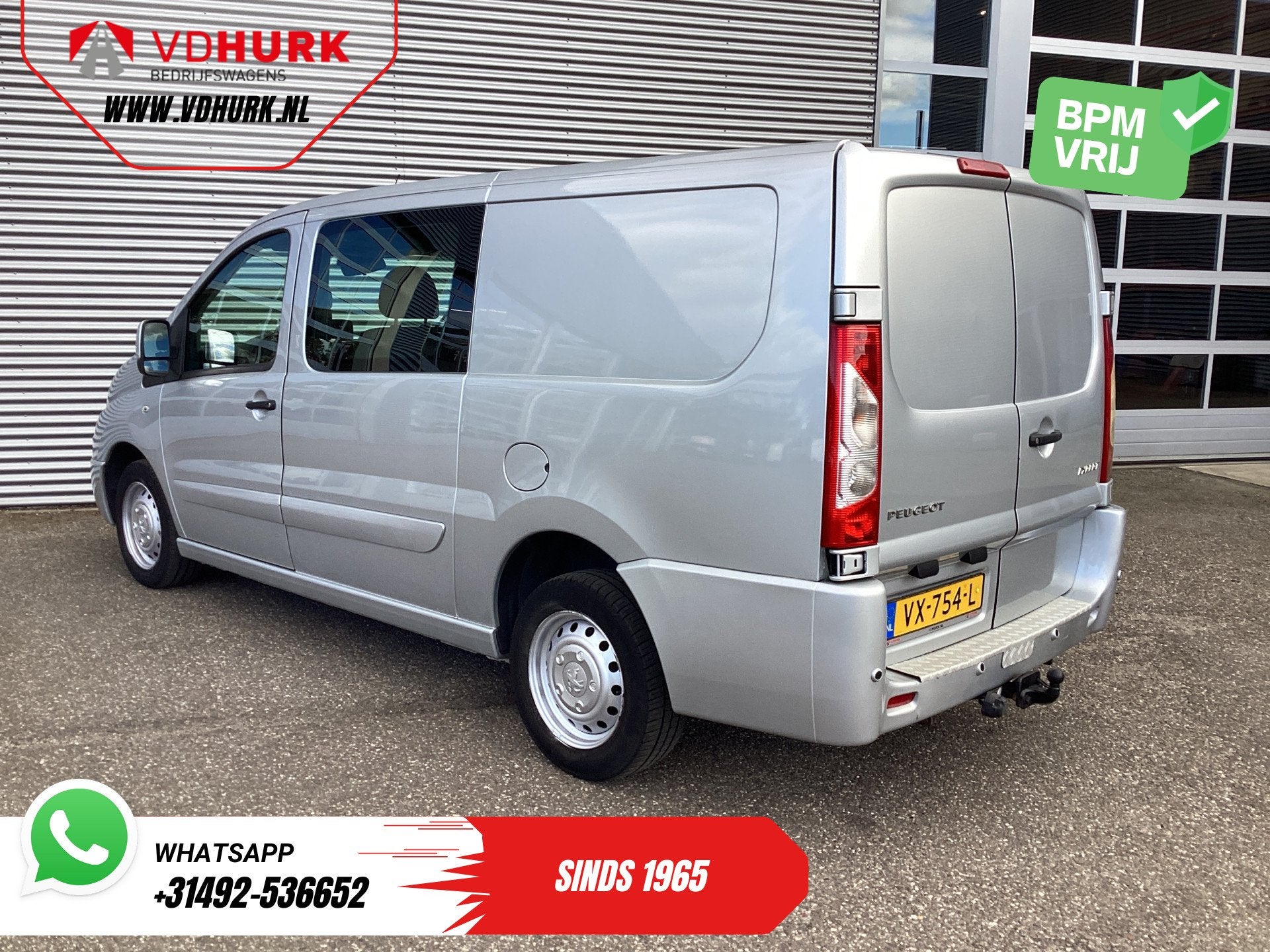 Peugeot Expert 2.0 HDI 130 pk L2 Dubbel Cabine DC EXPORT Air, Voorwielaandrijving, Euro 5, Stof, Gebruikt