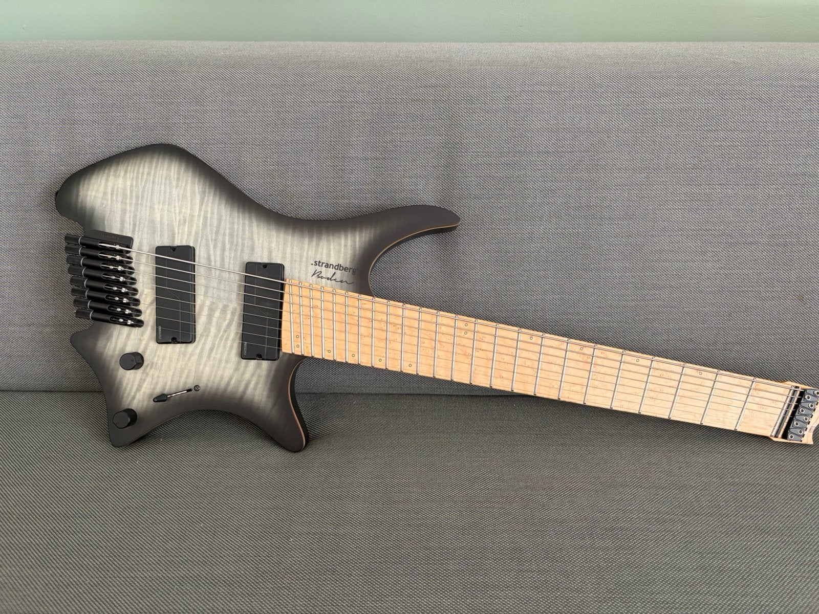 Strandberg Boden NX8, Charcoal Black, Complete set!, Muziek en Instrumenten, Ophalen, Zo goed als nieuw, Semi-solid body, Overige merken