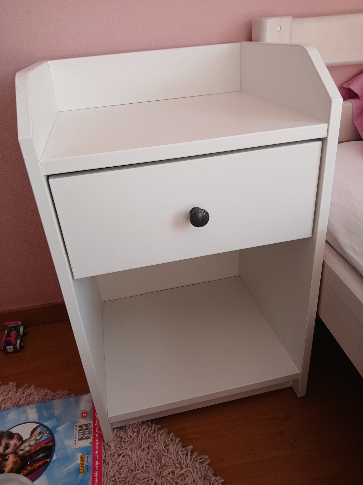 nachtkastje, wit, ikea, la, Ophalen, Gebruikt, Hout, Minder dan 45 cm