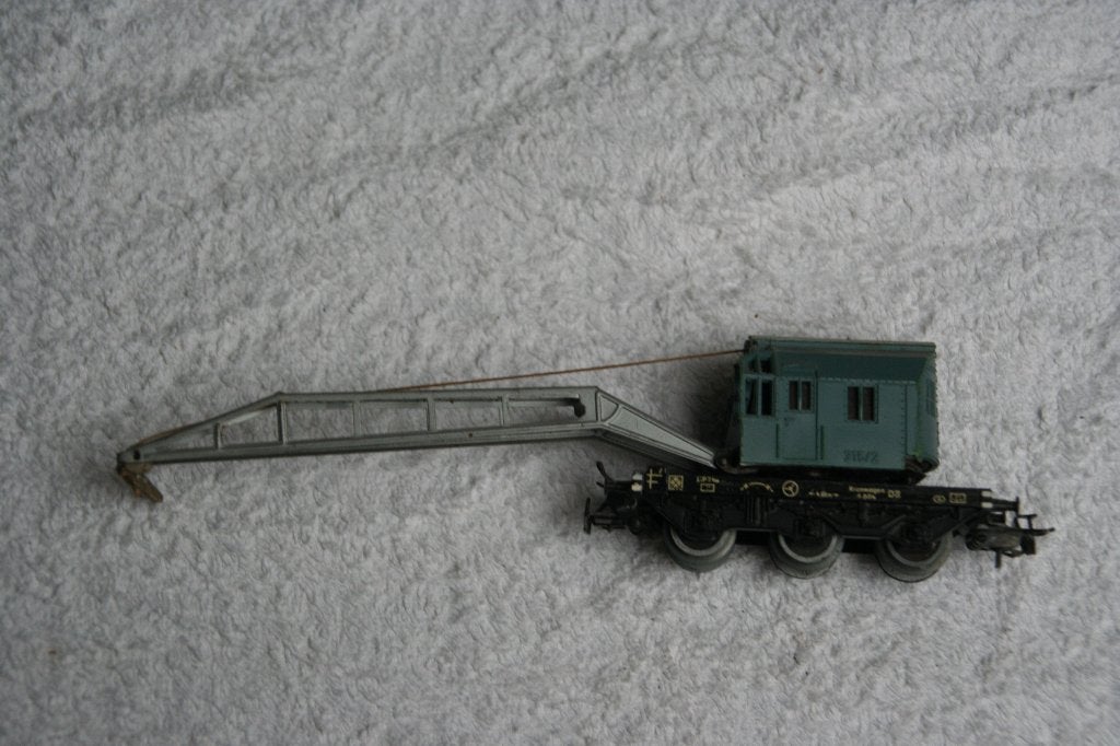 Märklin HO 315/2 Kraanwagen grijs (7.13), Hobby en Vrije tijd, Modeltreinen | H0, Wisselstroom, Gebruikt, Wagon, Ophalen of Verzenden