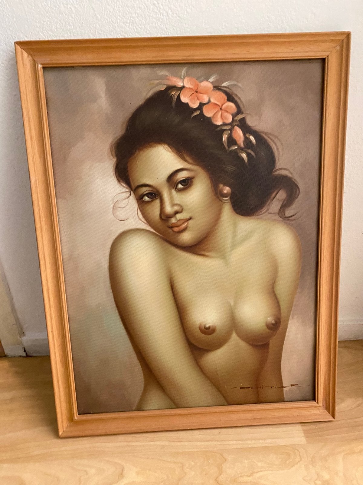 Schilder Indonesisch (Balinees), Ophalen, Zo goed als nieuw, Schilderij, Minder dan 50 cm