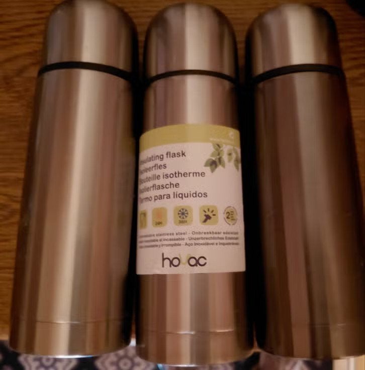 3 Hovac thermosflessen, Verzenden