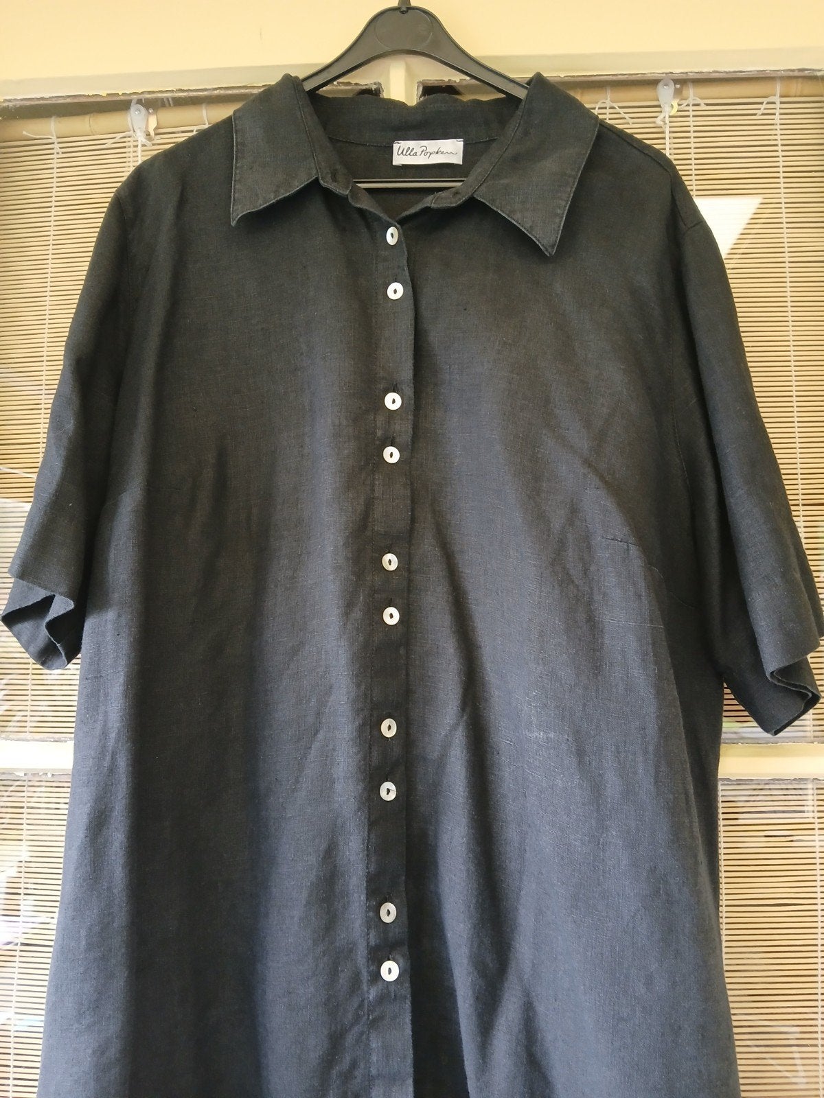 Ulla Popken linnen blouse maat 50, Verzenden, Zwart, Maat 46/48 (XL) of groter, Ulla Popken