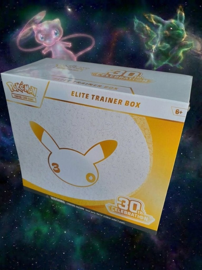 ⚡ Elite Trainer Box Pokemon 30th Celebration ETB, Ophalen of Verzenden, Nieuw, Overige typen, Foil