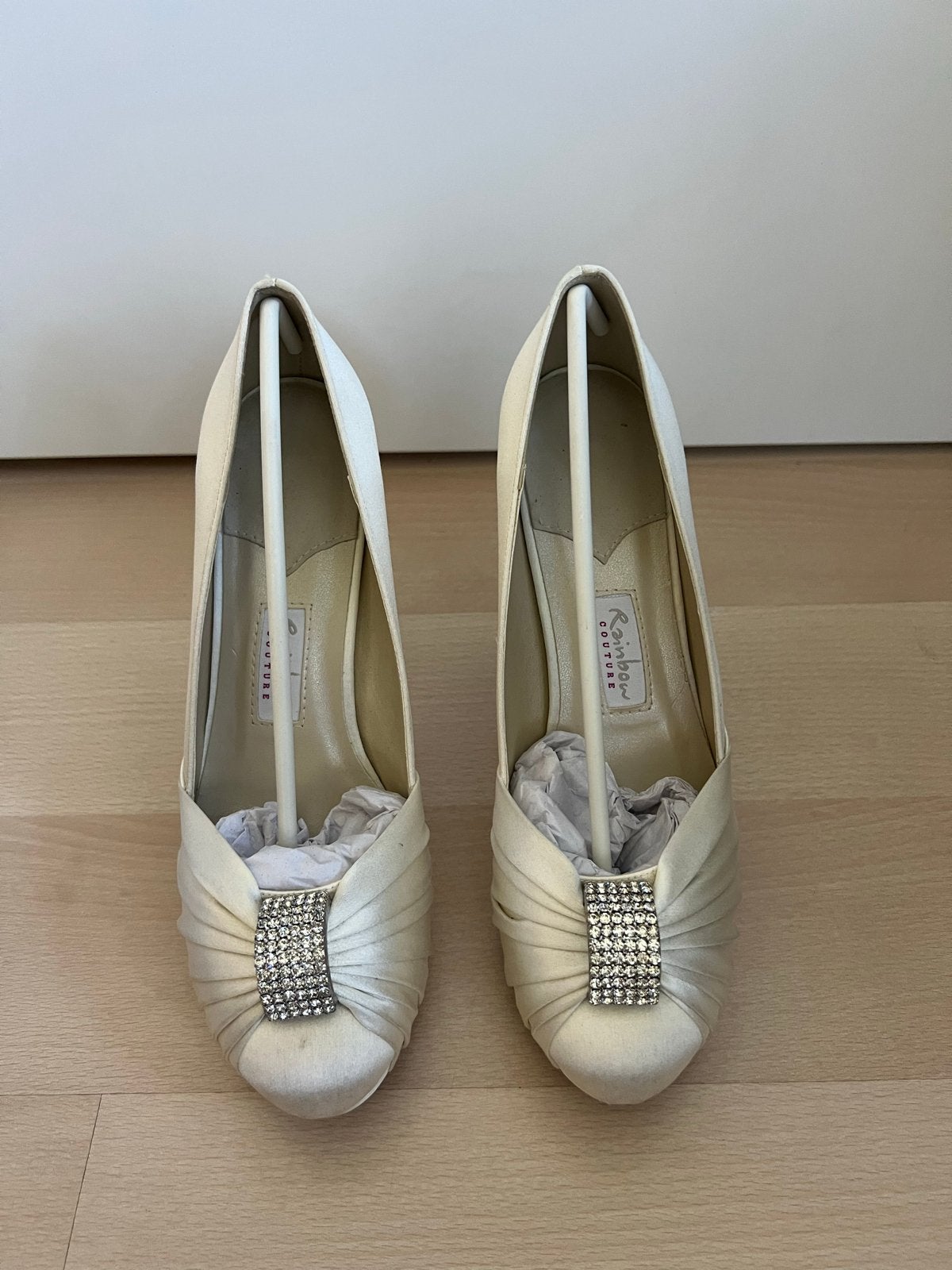 Rainbow Couture bruidsschoenen maat 37,5, Kleding | Dames, Schoenen, Zo goed als nieuw, Schoenen met hoge hakken, Wit, Ophalen