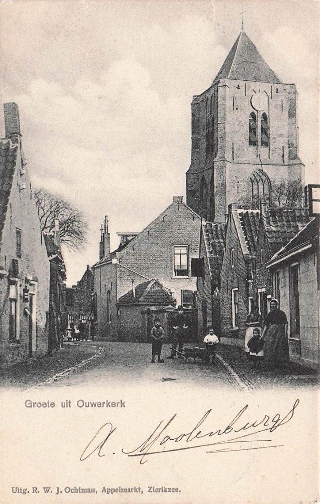 703-094-033 Groete uit Ouwerkerk, Verzenden, Voor 1920, Zeeland