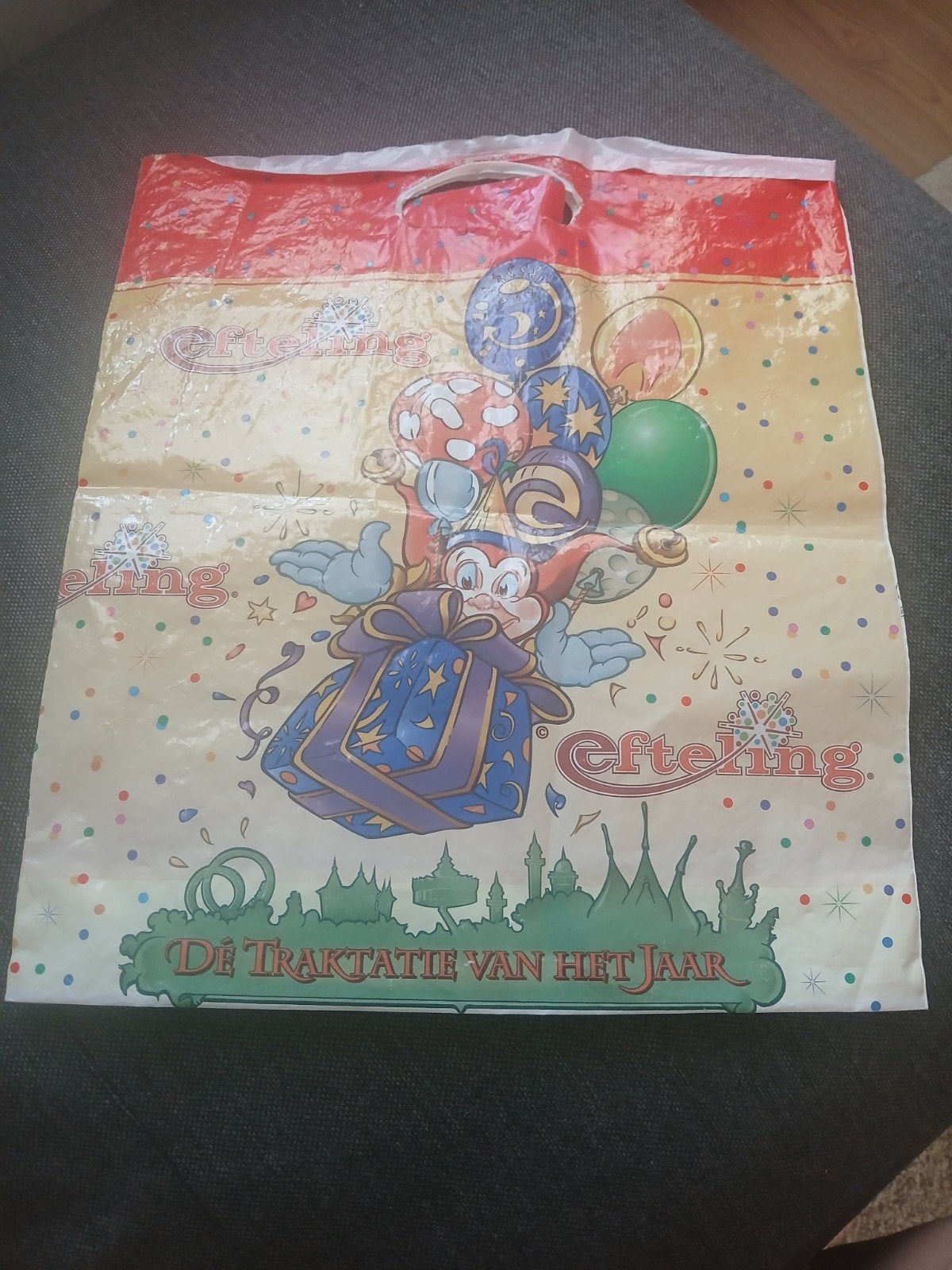 Efteling oude plastic tas voor de echte verzamelaar, Ophalen of Verzenden, Gebruikt, Gebruiksvoorwerp