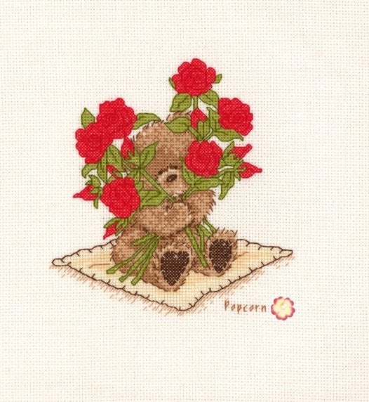 Borduurpakket A dozen roses PB17, ., Nieuw, Ophalen of Verzenden, .