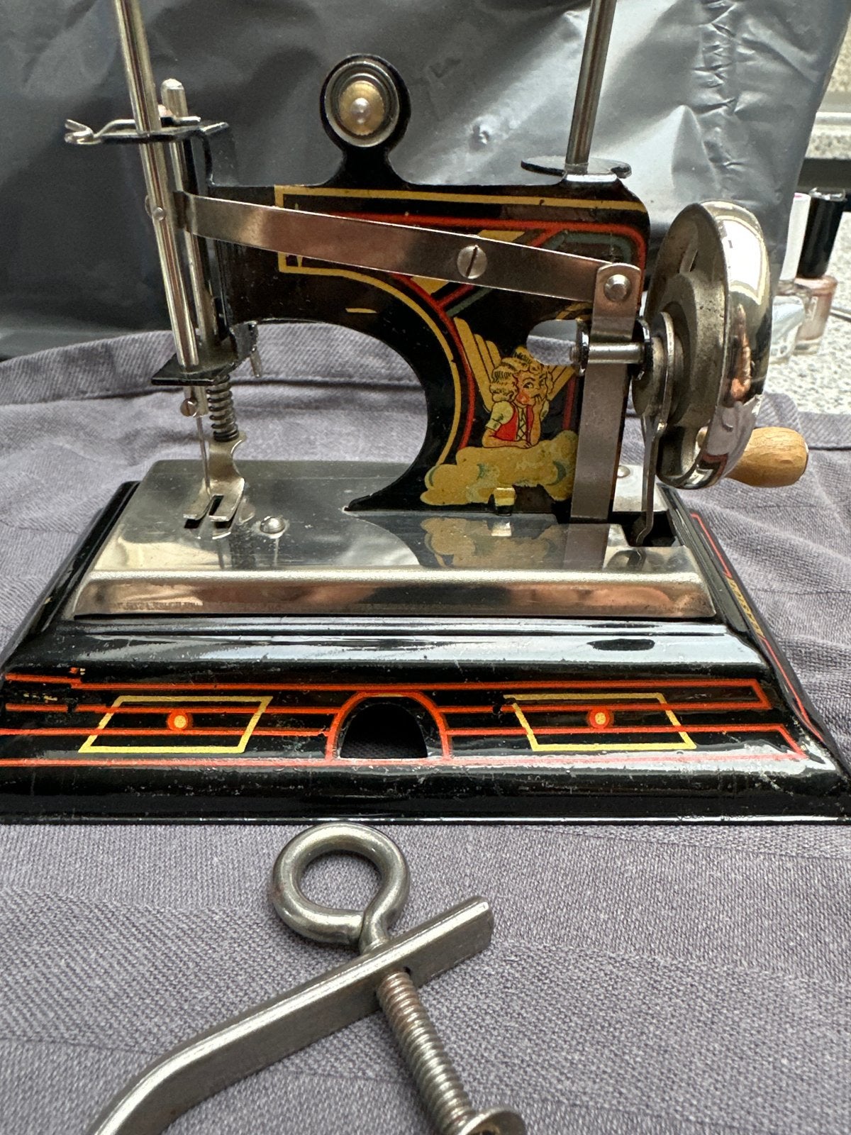 Antieke Casige 1027 Kindernaaimachine - Decoratief Item, Ophalen of Verzenden
