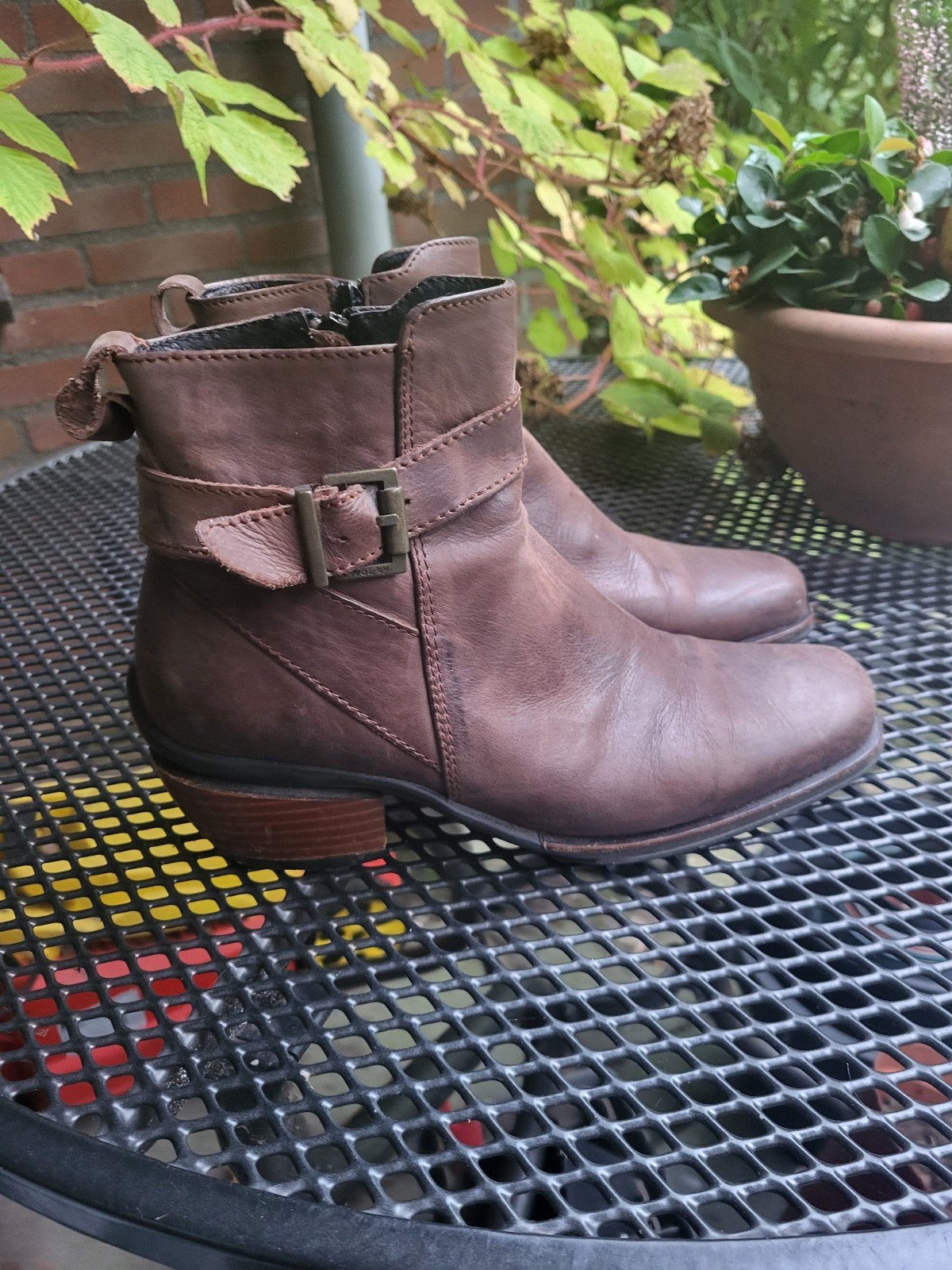 dames enkellaarzen wolky bruin maat 41, Kleding | Dames, Ophalen of Verzenden, Gedragen, Bruin
