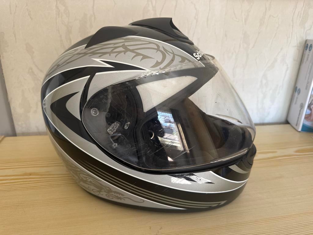 Schuberth Integraalhelm - Zilver/Zwart, Motoren, Kleding | Motorhelmen, Ophalen of Verzenden, Tweedehands, Integraalhelm, Heren