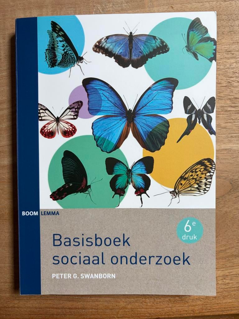 Basisboek sociaal onderzoek - Peter G. Swanborn, Boeken, Ophalen of Verzenden, Gamma, Zo goed als nieuw, HBO