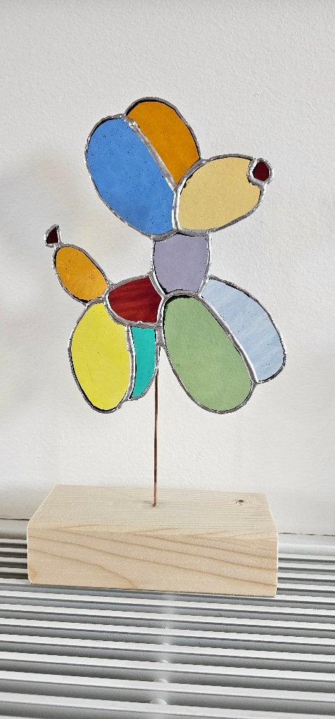 Ballonhond. Glas in Lood/Tiffany, Ophalen of Verzenden, Nieuw, Meerkleurig, Glas
