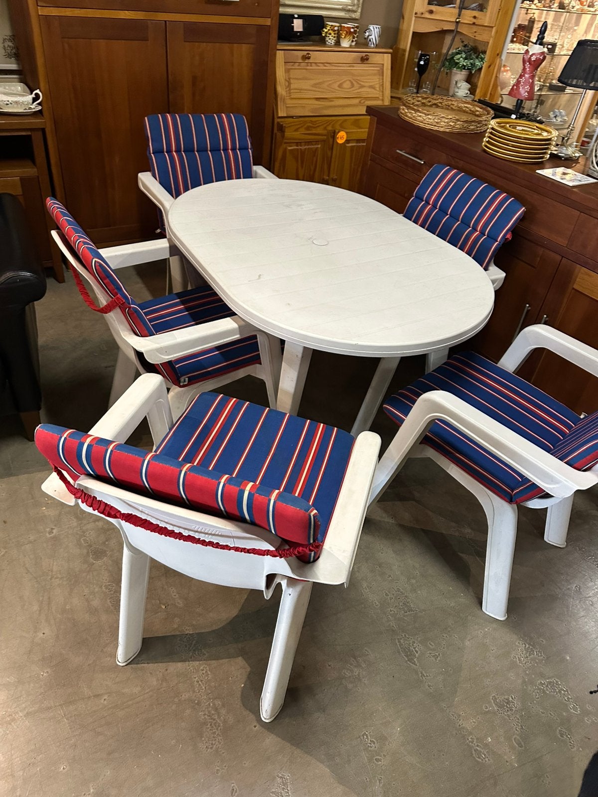 Tuinset compleet €60 Hartman stoelen, Ophalen, Kunststof, Gebruikt, C