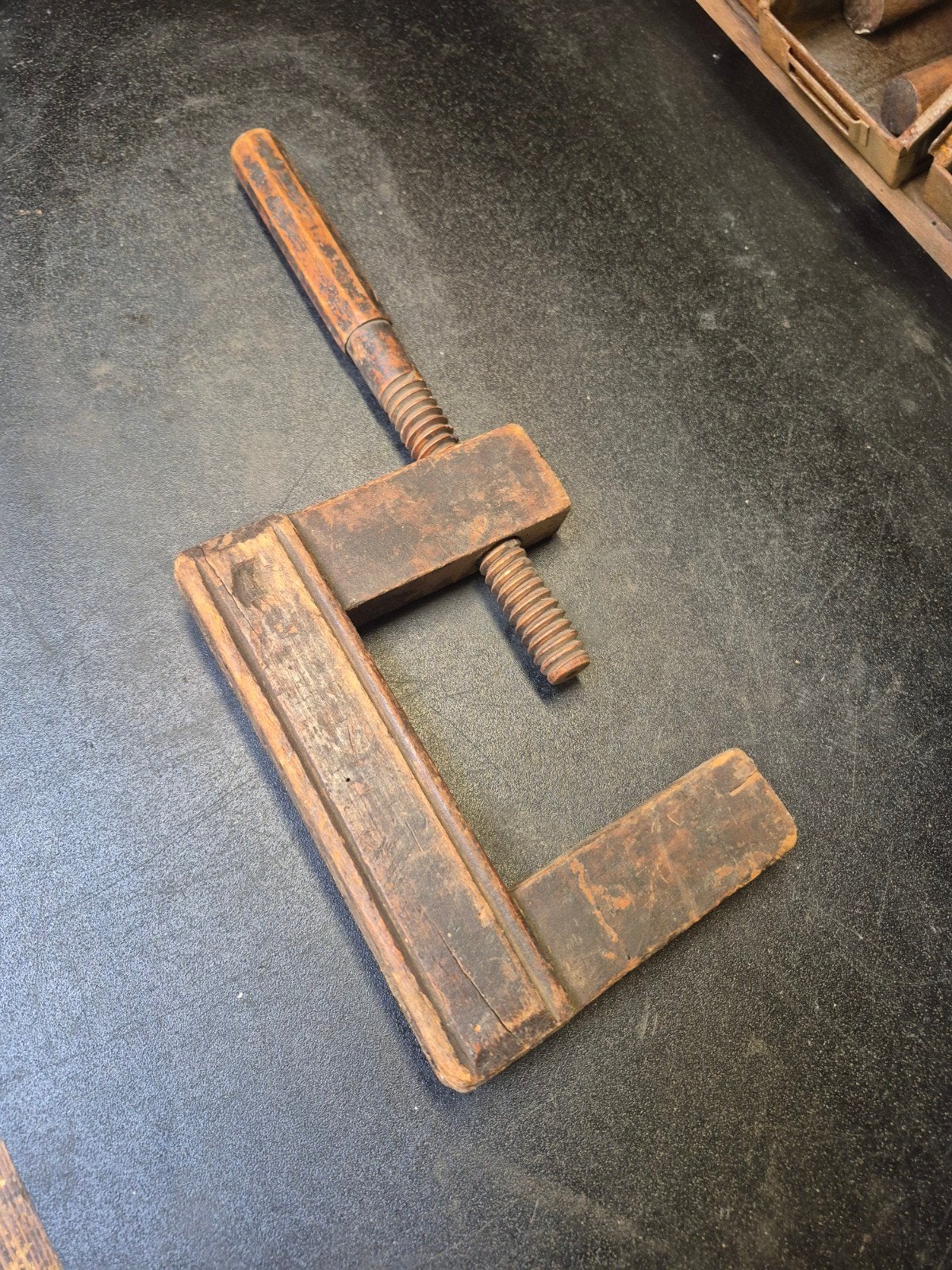 Lijmklem hout vintage, Ophalen of Verzenden