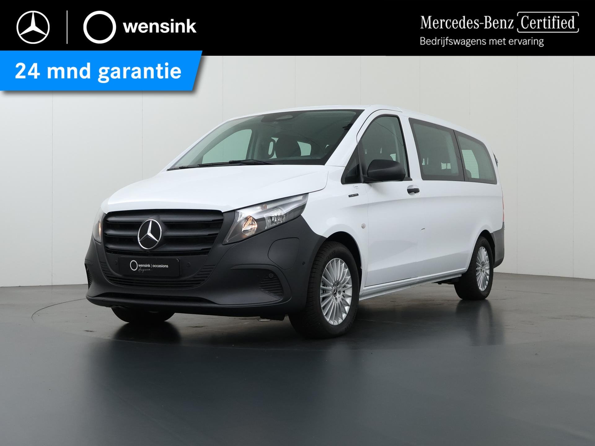 Mercedes-Benz eVito Tourer 129 L2 PRO 90kWh | Stoelverwarmin, Auto's, Stof, Zwart, Nieuw, 371 km