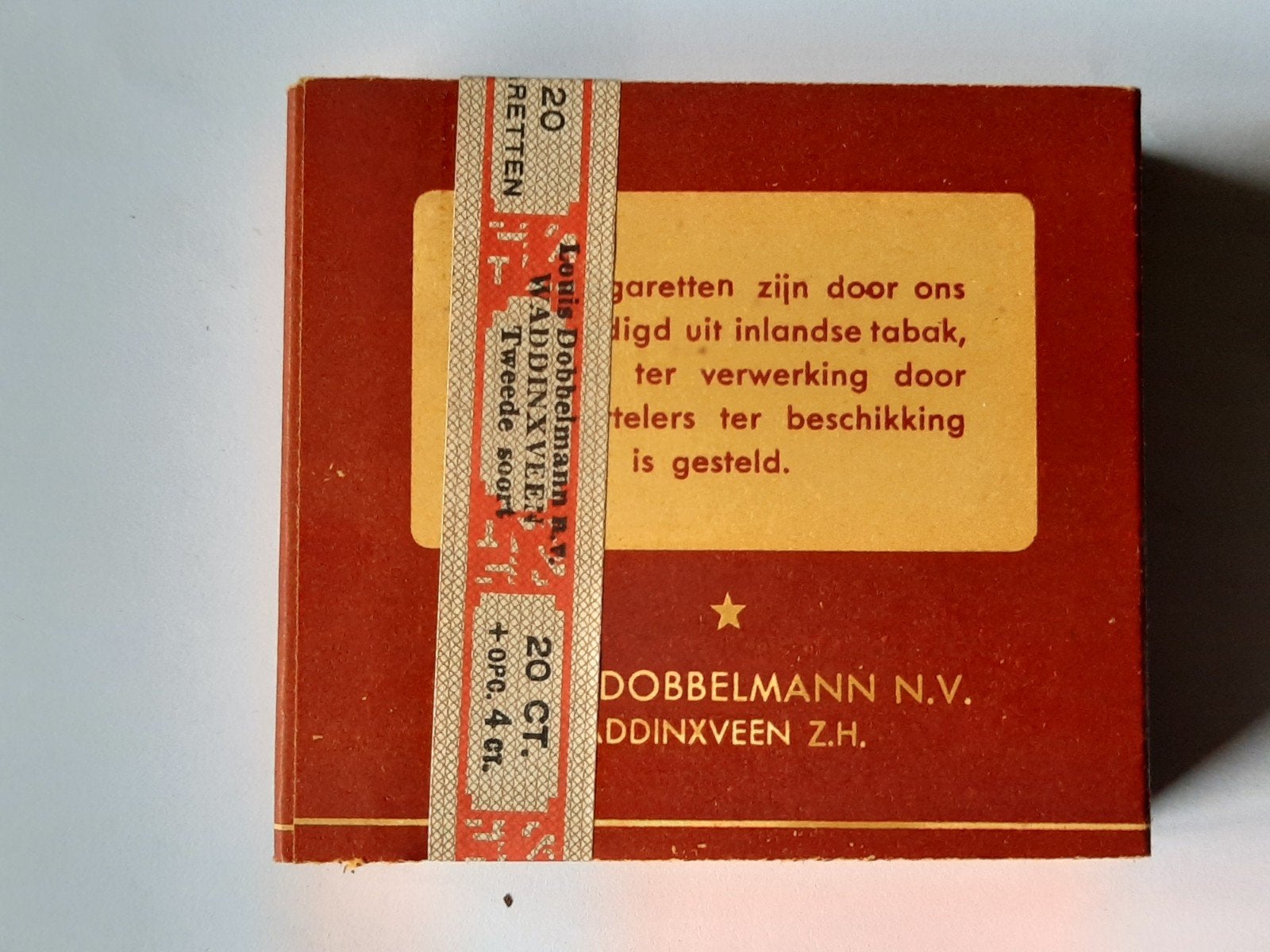 Amateur Cigarettes Louis Dobbelmann Waddinxveen, Ophalen of Verzenden, Tabaksdoos of Verpakking