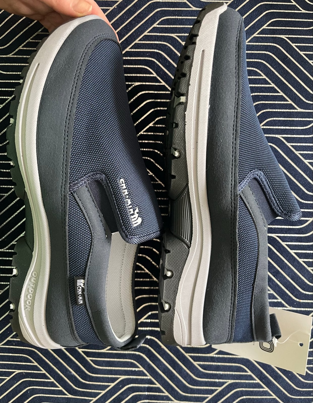 Nieuwe FKO Heren Instappers - Maat 45 - Donkerblauw, Ophalen of Verzenden, Nieuw, Blauw, Sneakers of Gympen