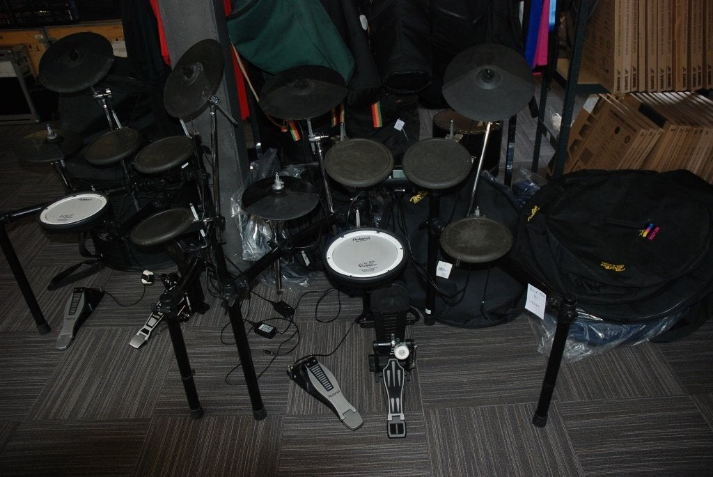 Drumstellen (ook elektrisch) speelklaar in Wehl (deel 3), Gebruikt, ., Ophalen, Overige merken