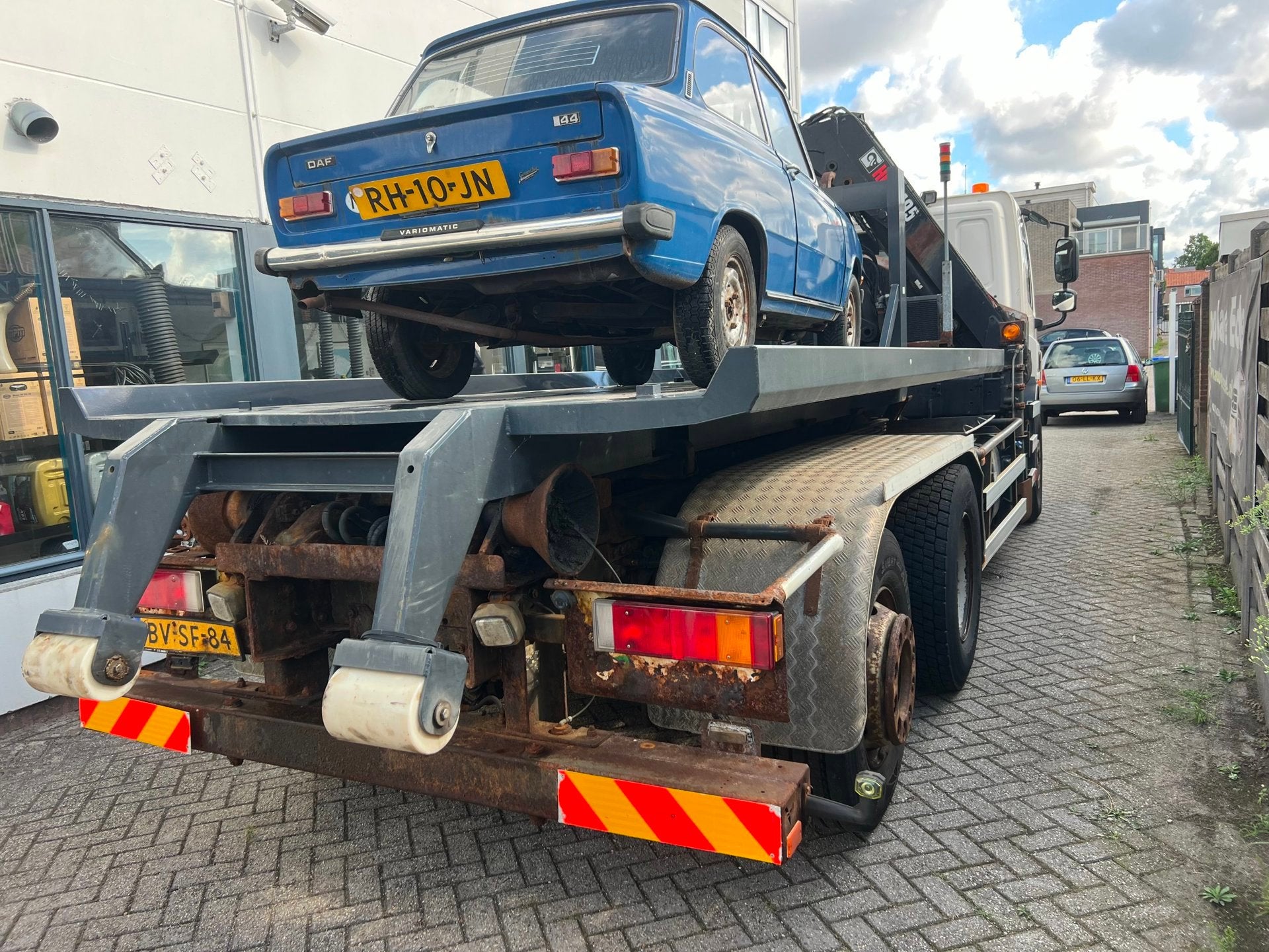 DAF FAN CF 75 haakarm hiab 195 PR183S3, Automaat, Euro 5, Origineel Nederlands, Bedrijf